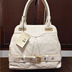 GALADAY White and Gold Handbag